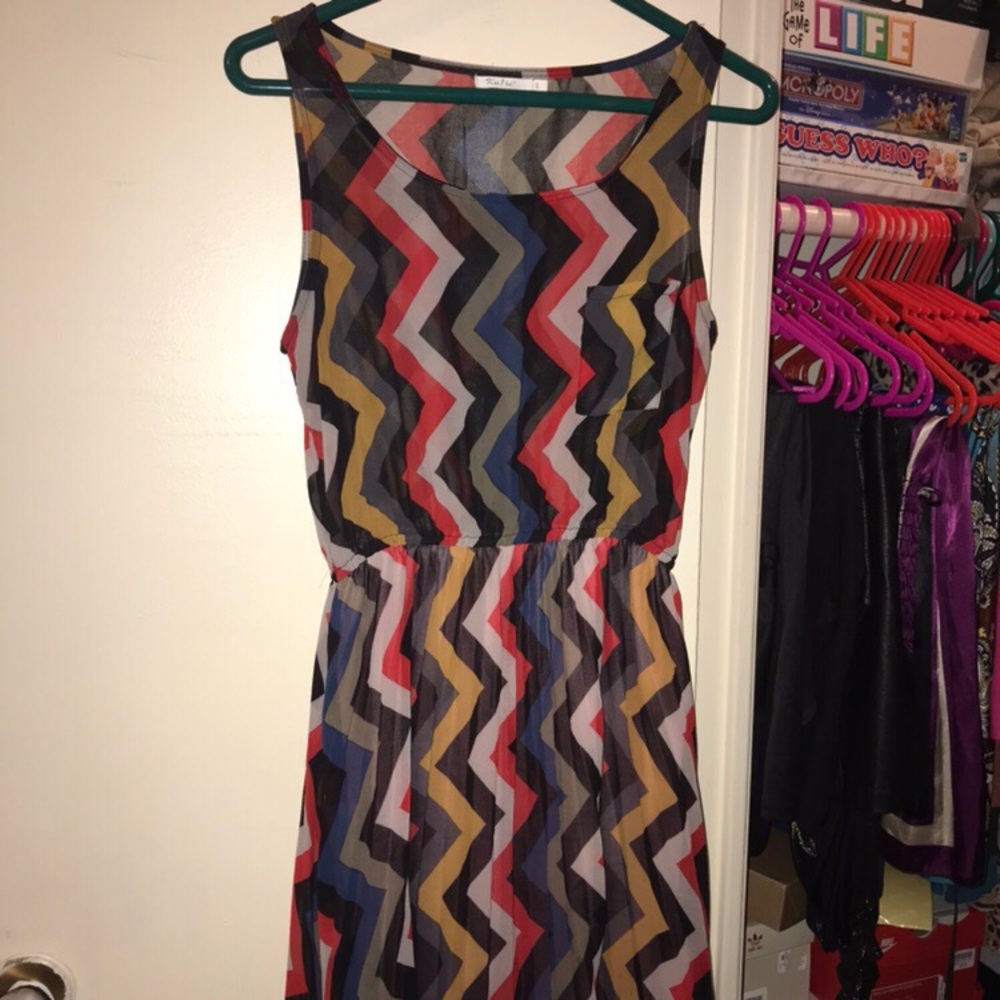 Katie Hi-Lo Patterned Dress